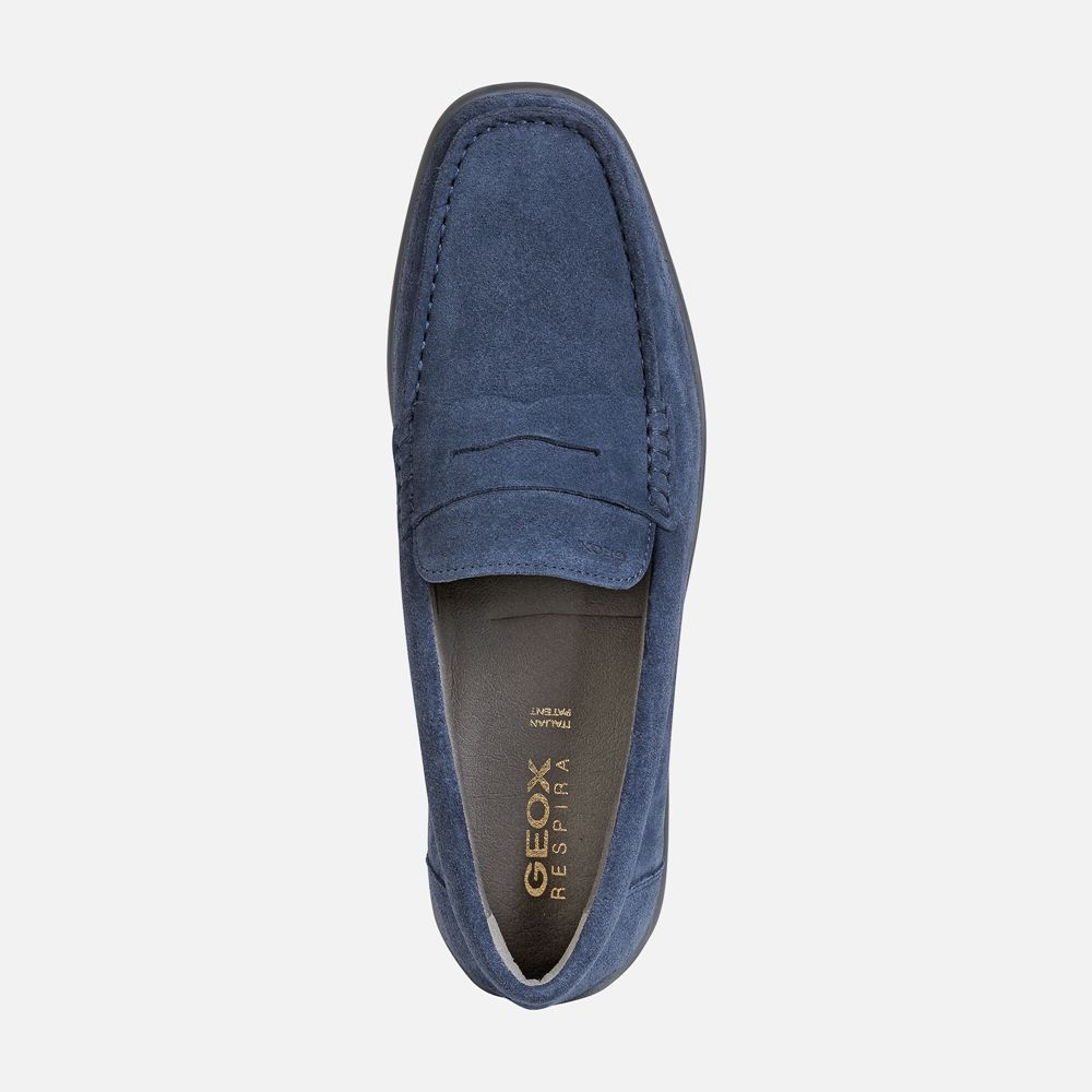 Geox Erkek Loafers Mavi - Devan - BGH-631427